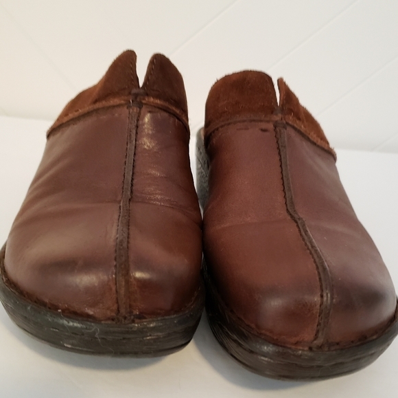 Born Brown Leather Clogs Women's Size 7 Mules - Picture 9 of 9